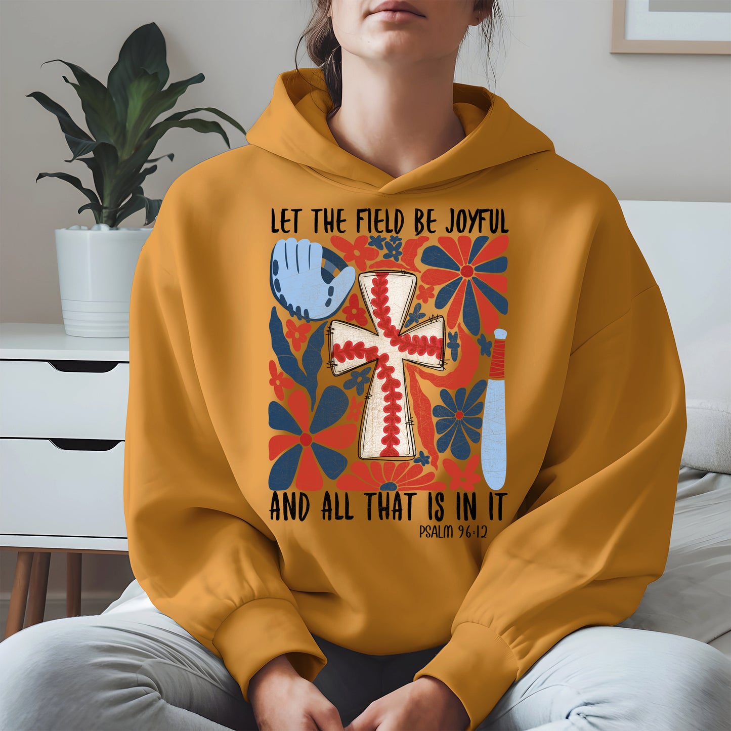 Faith Baseball Floral Shirt Sport Tee Hoodie Sweatshirt Gift for Fans