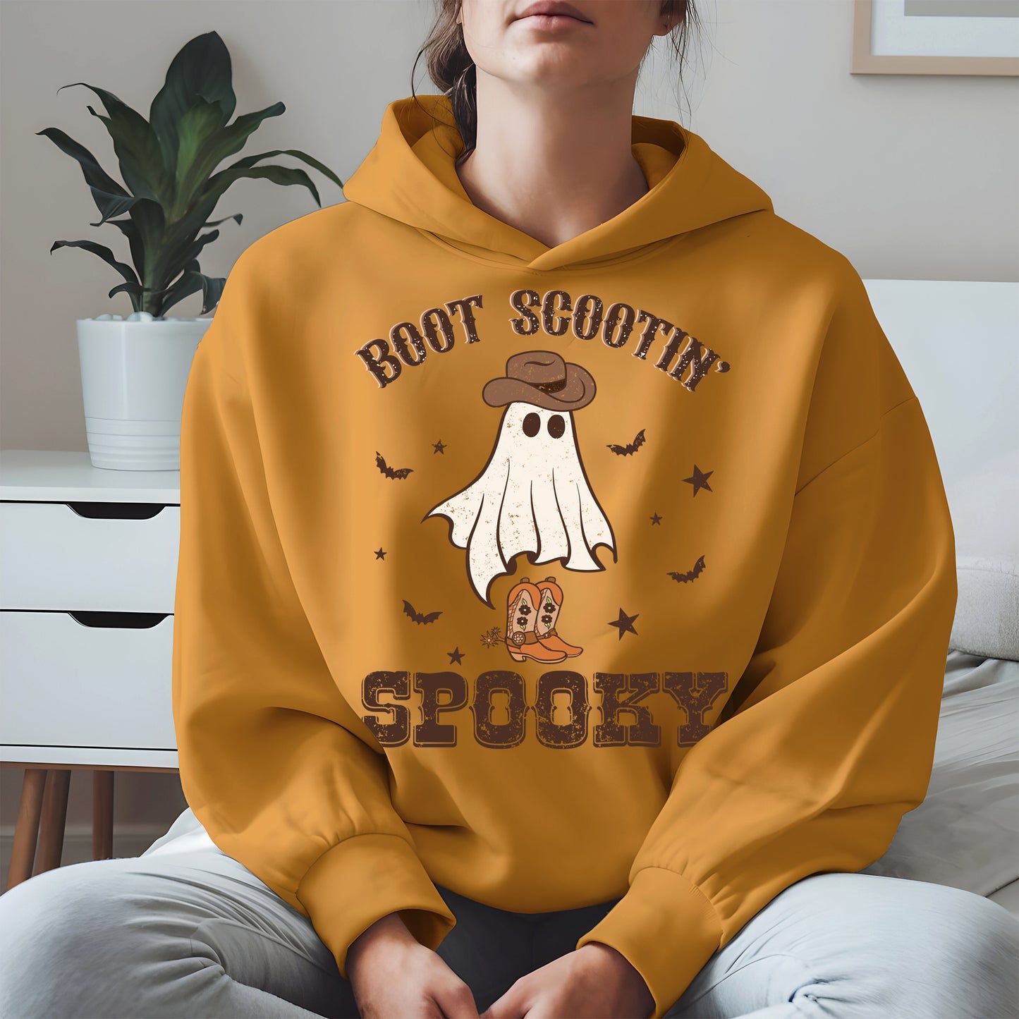 Boot Scootin Spooky Ghost Tee
