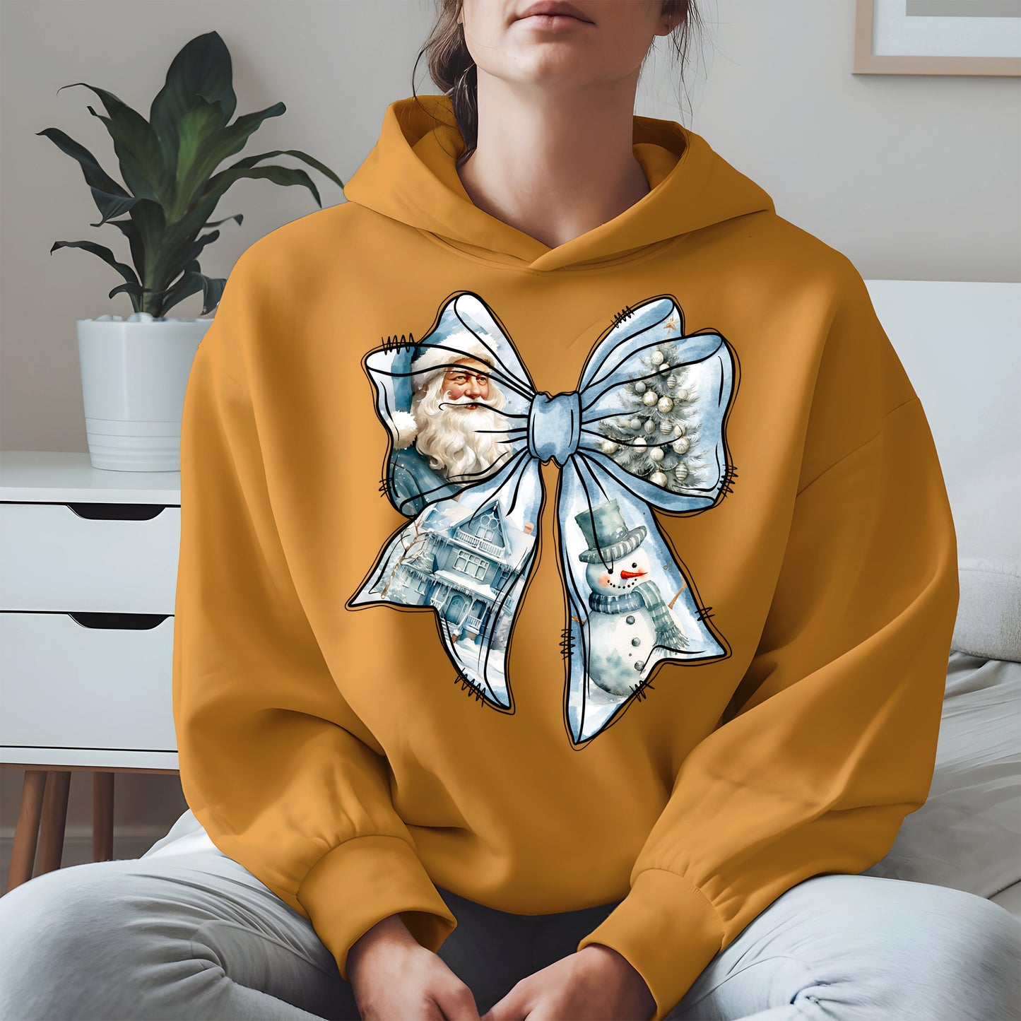 Snowman Coquette Christmas Bow Shirt