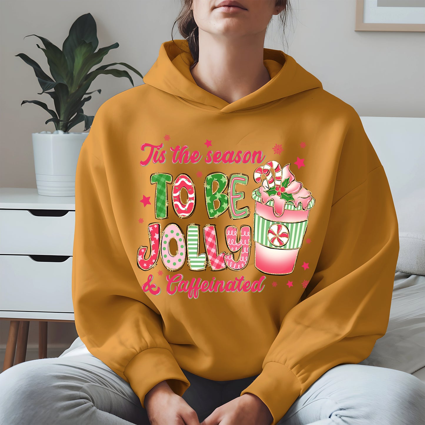Tis the Season to Be Jolly and Caffeinated Shirt