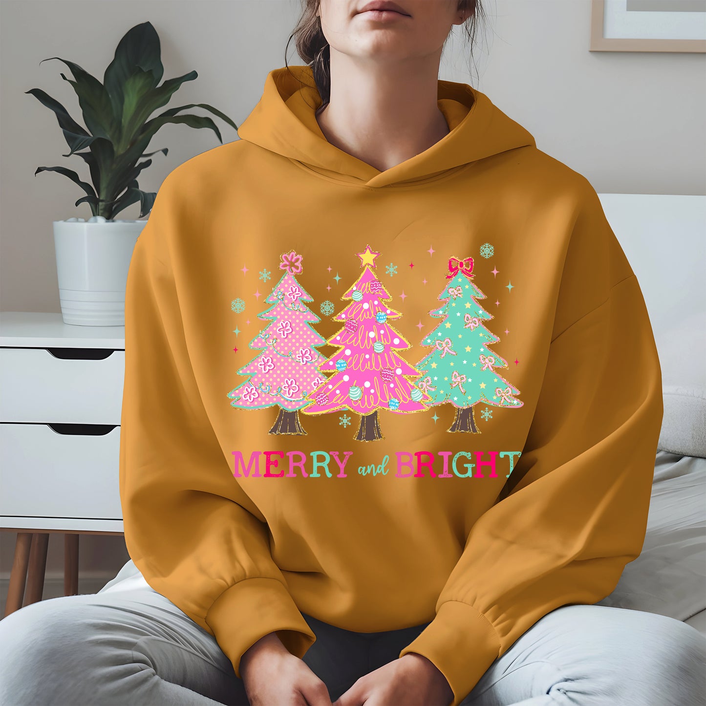 Merry and Bright Christmas Tree Shirt