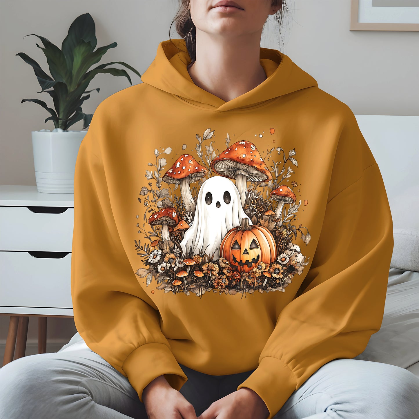 Floral Cute Ghost halloween shirt