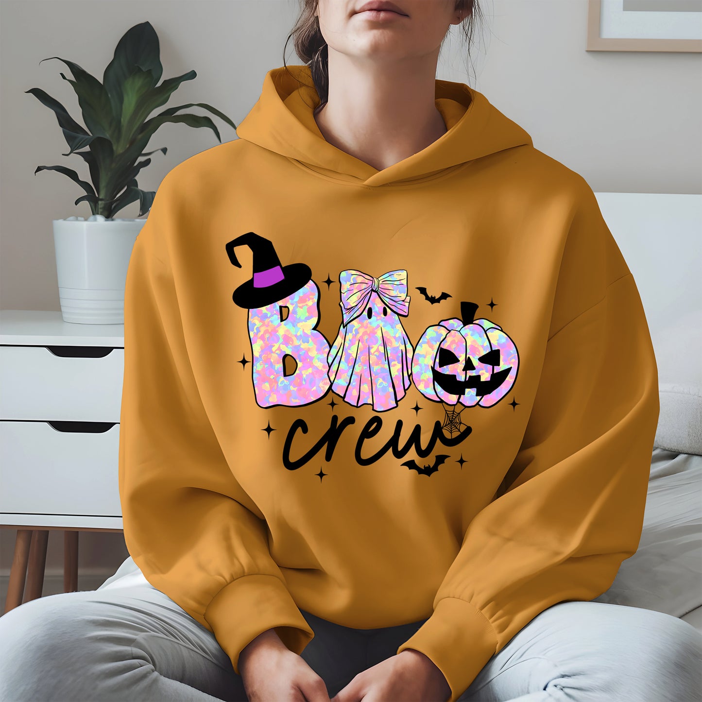 Boo Crew halloween shirt and hoodie