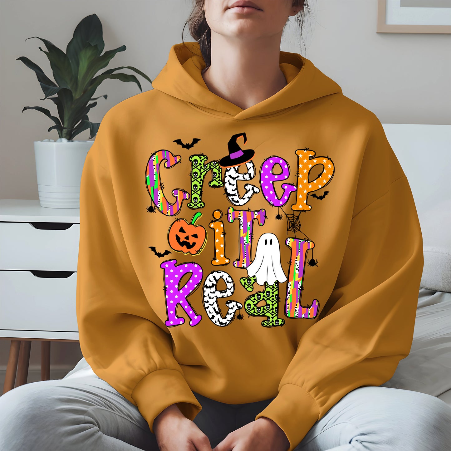 Creep It Real Doodle halloween shirt