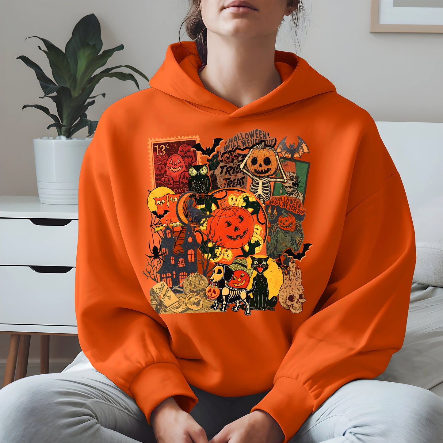 Collage Halloween shirt and hoodie