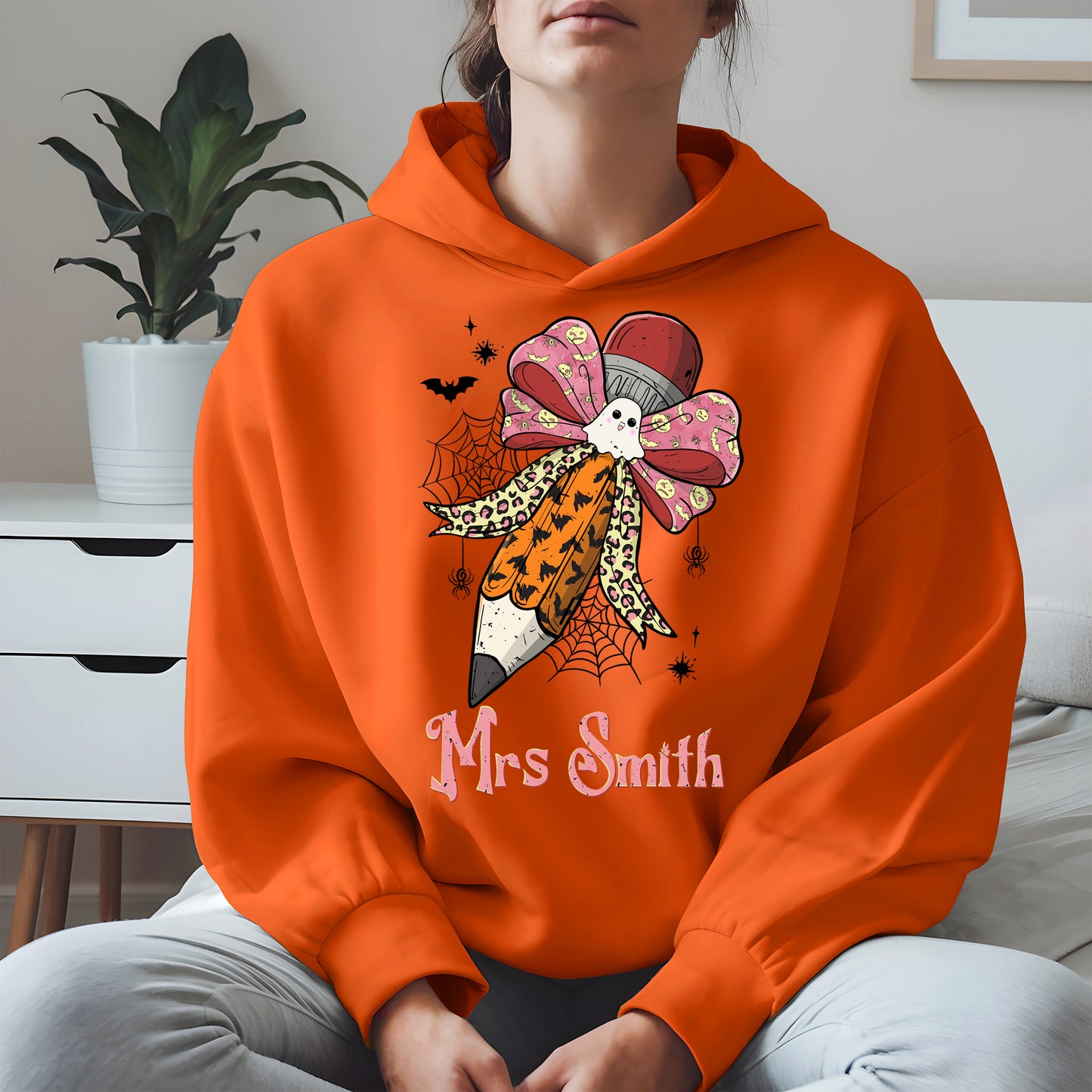 Teacher Pencil Bow Halloween shirt