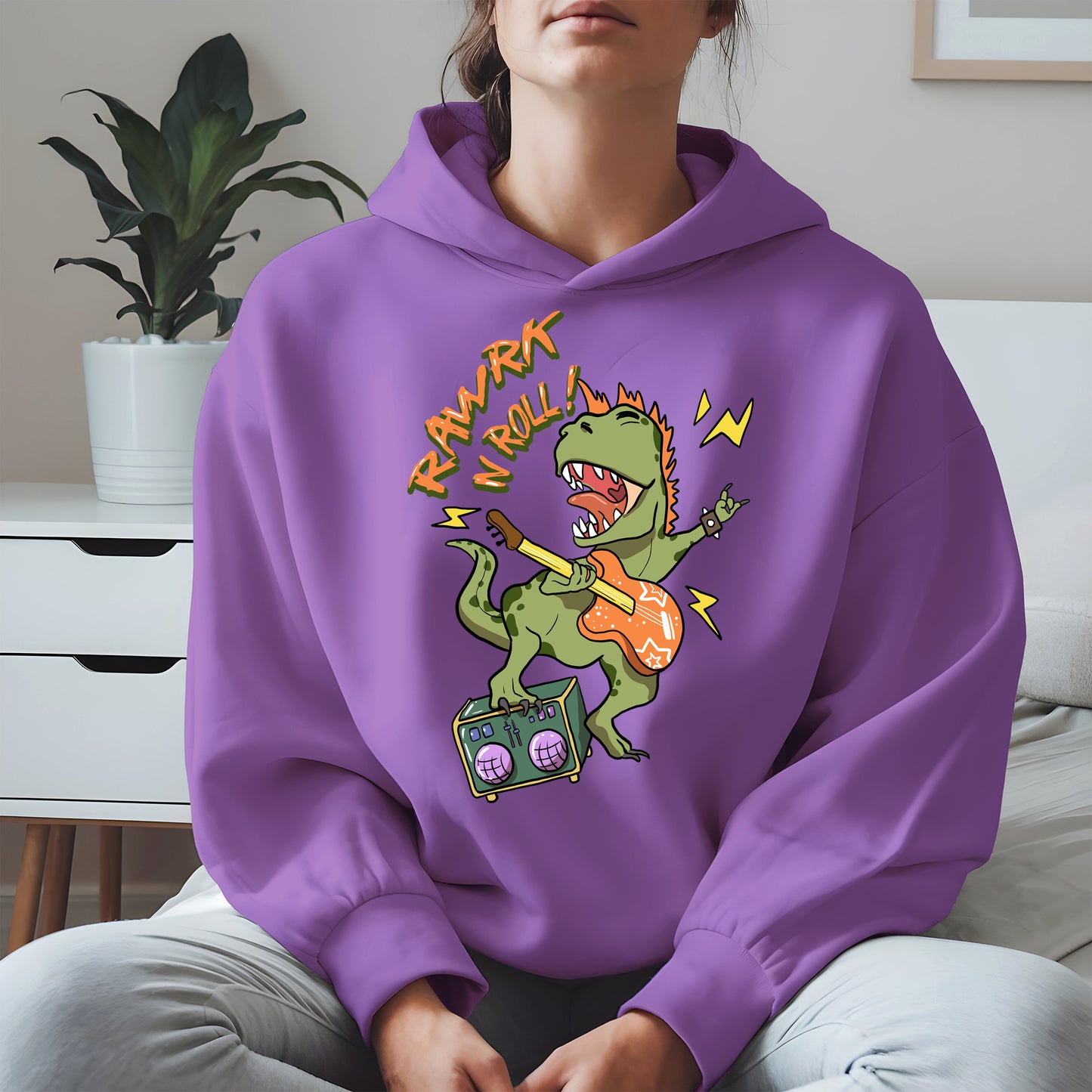 Rawrk N Roll Dinosaur Shirt