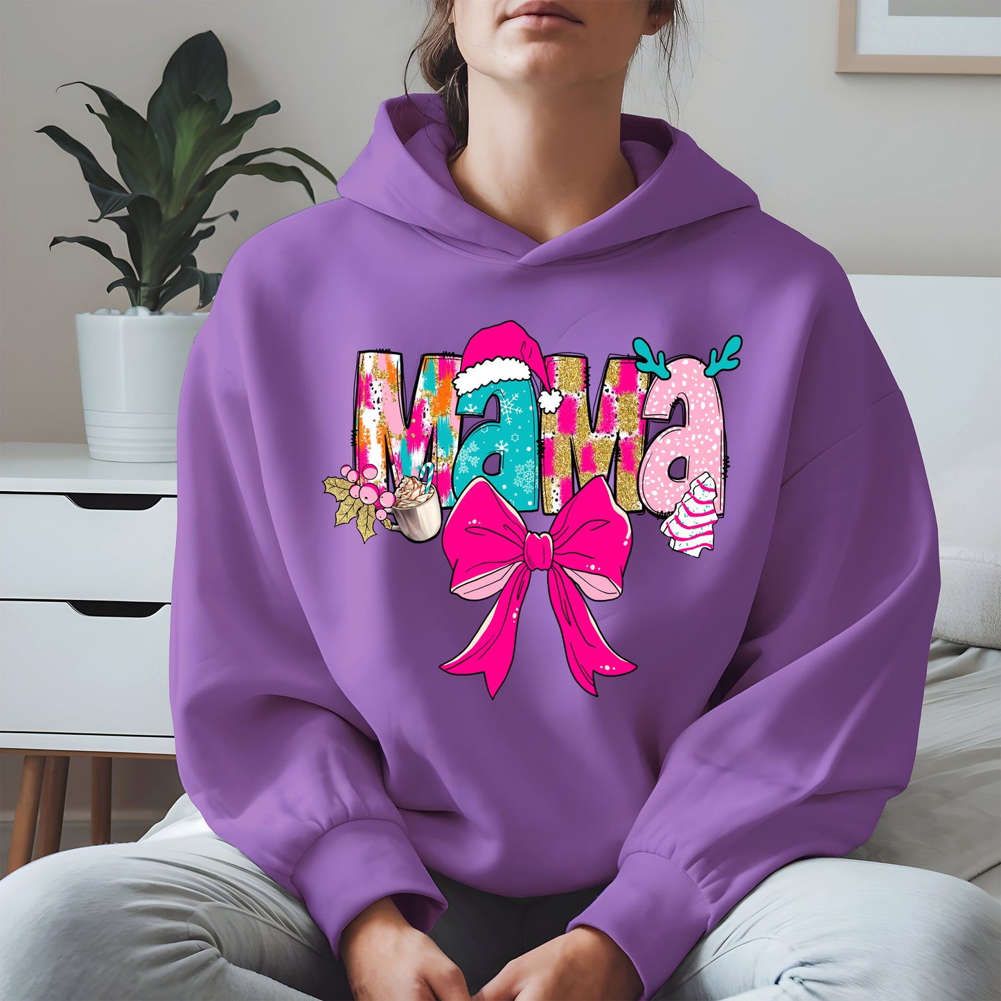 Merry Christmas Mama Shirt Cute Holiday Gift