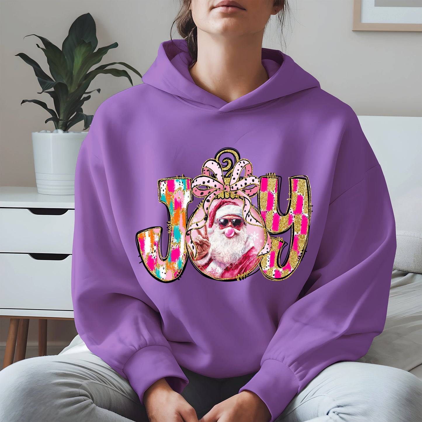 Joy Christmas Shirt Santa Cool Holiday Gift