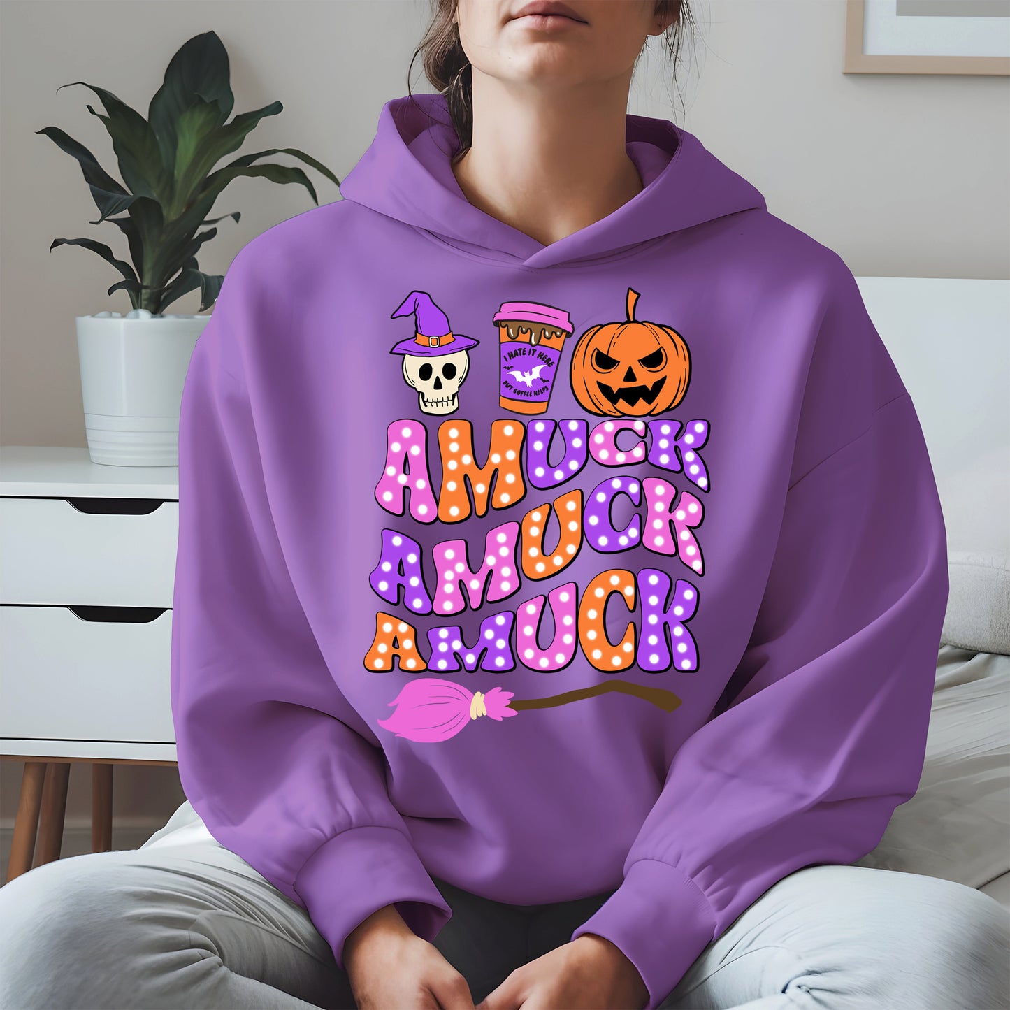 Amuck Amuck Amuck Shirt - Funny Halloween Coffee Witch Tee