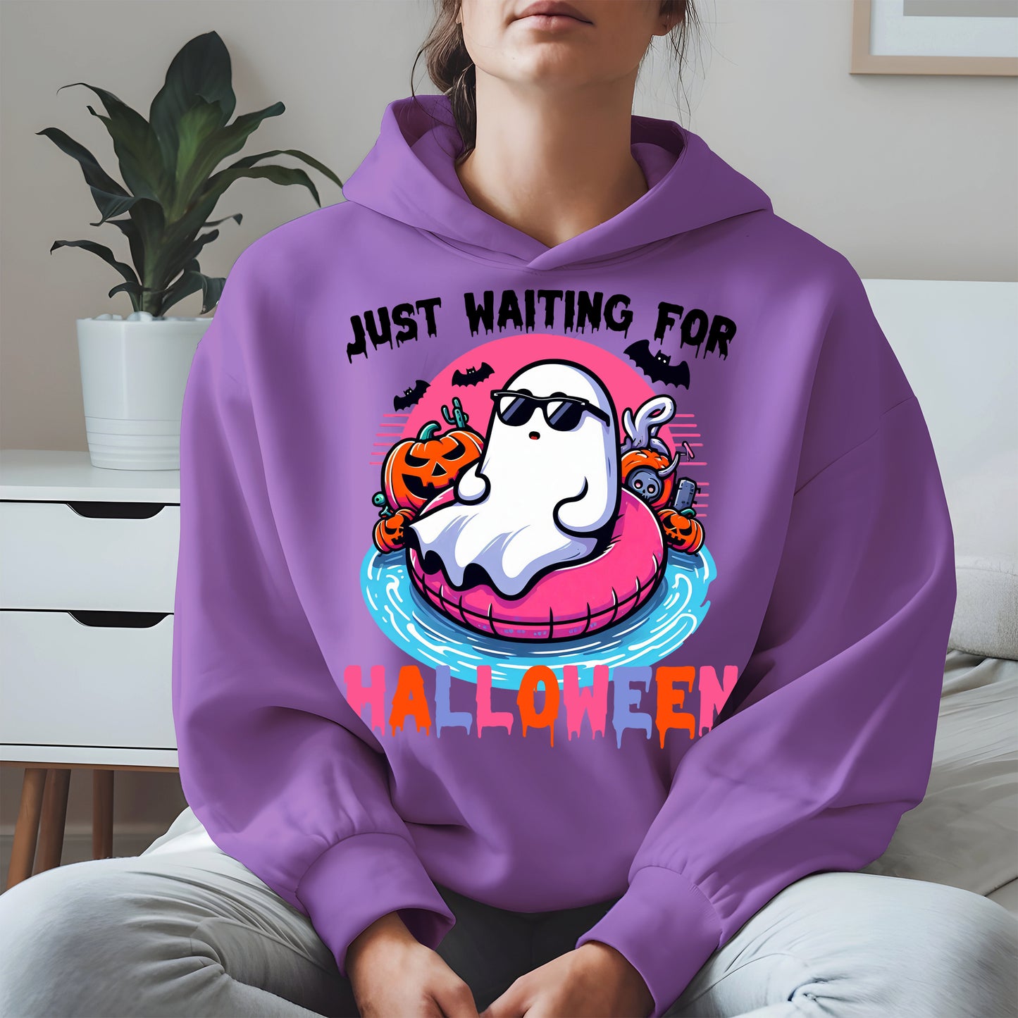 Chill Ghost Halloween Pool Float Shirt