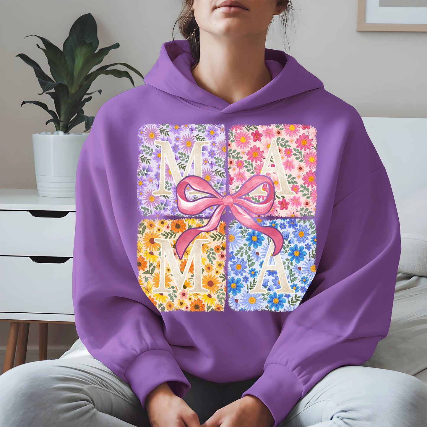 Floral MAMA Shirt Mother Tee Hoodie Sweatshirt Gift for Moms
