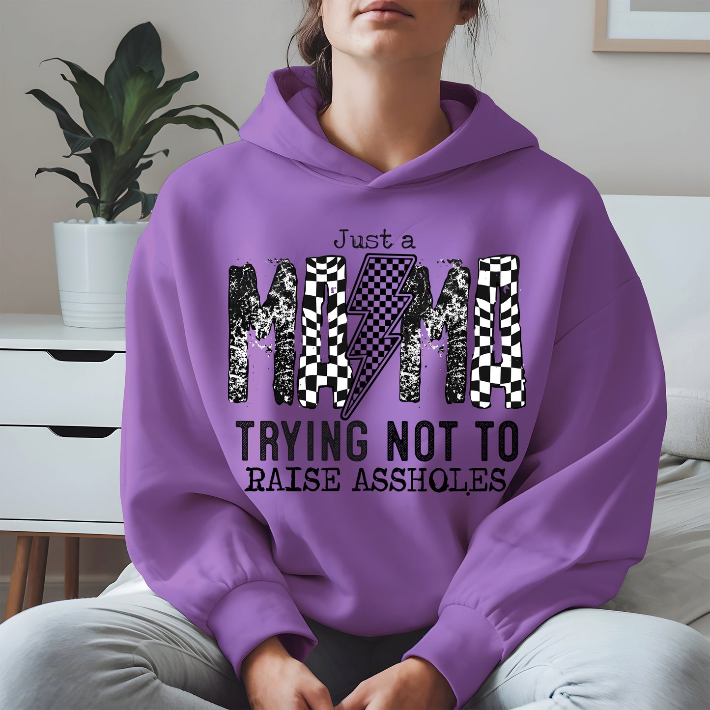 Just a Mama Trying Shirt Hoodie Sweatshirt Gift for Moms