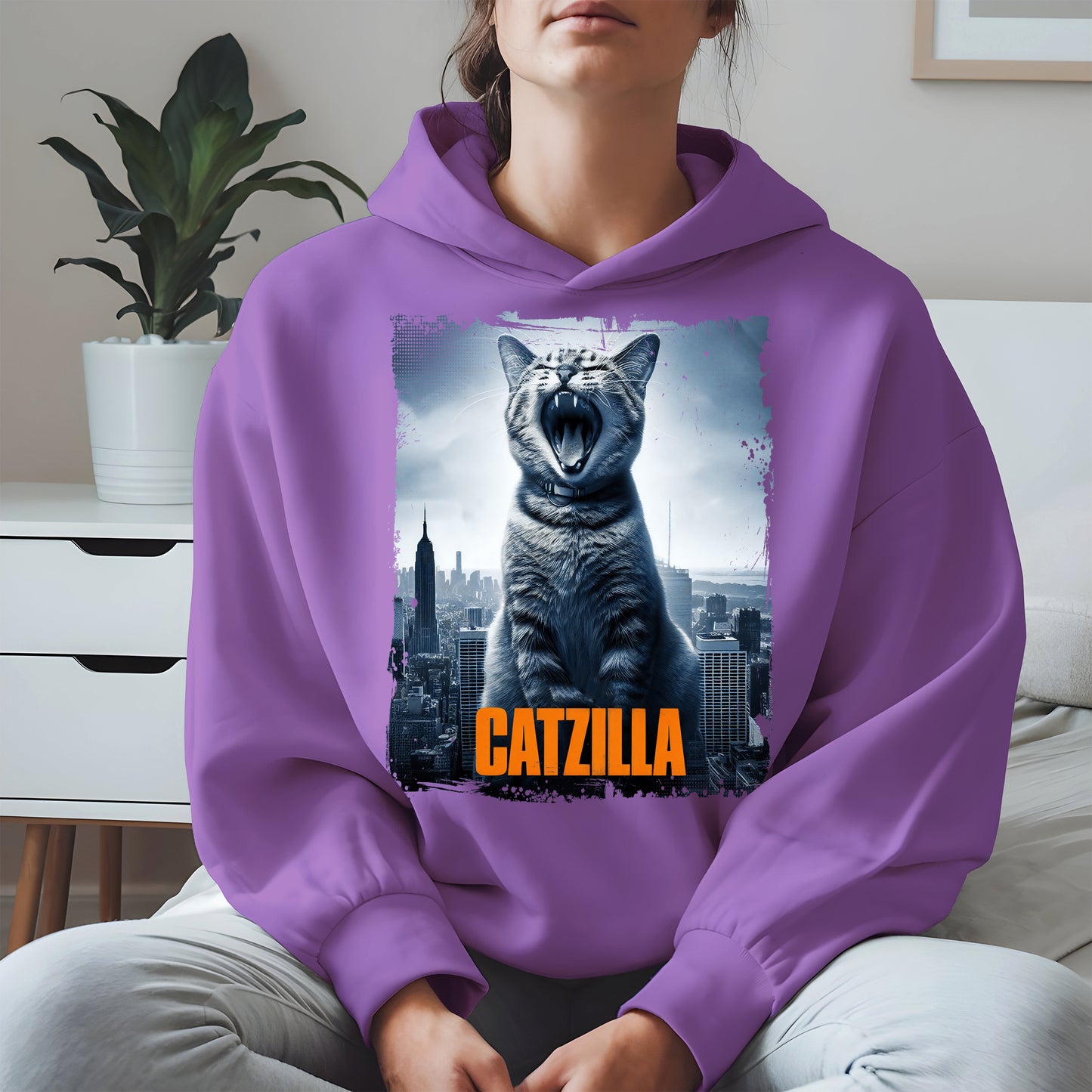 Catzilla Funny Cat Shirt Hoodie Sweatshirt