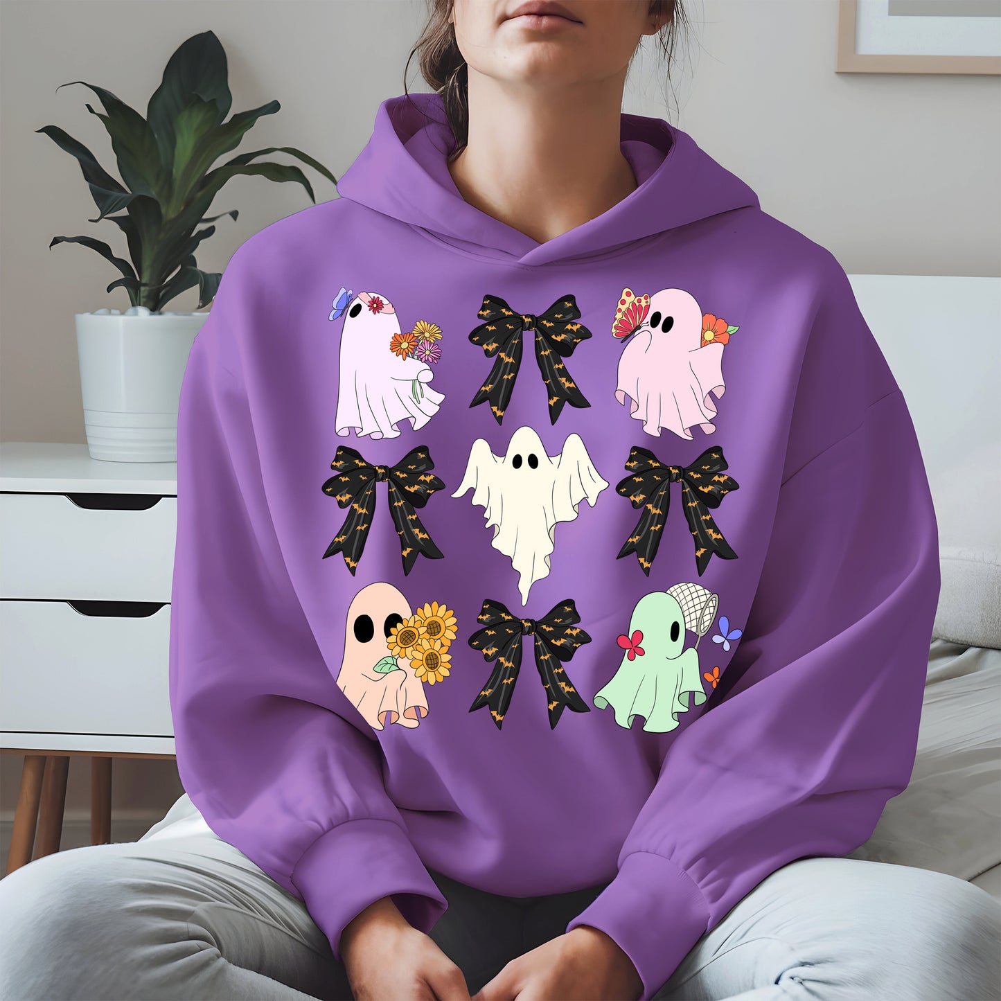 Cute Ghost and Bow Halloween Shirt