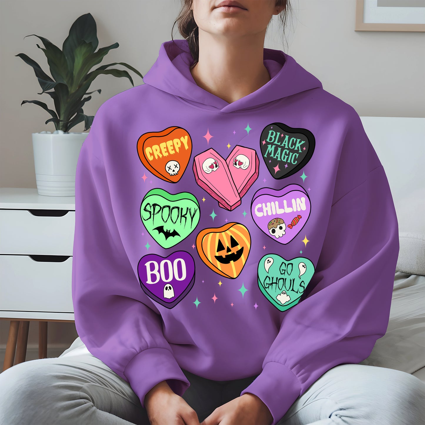 Spooky Candy Heart Halloween Shirt