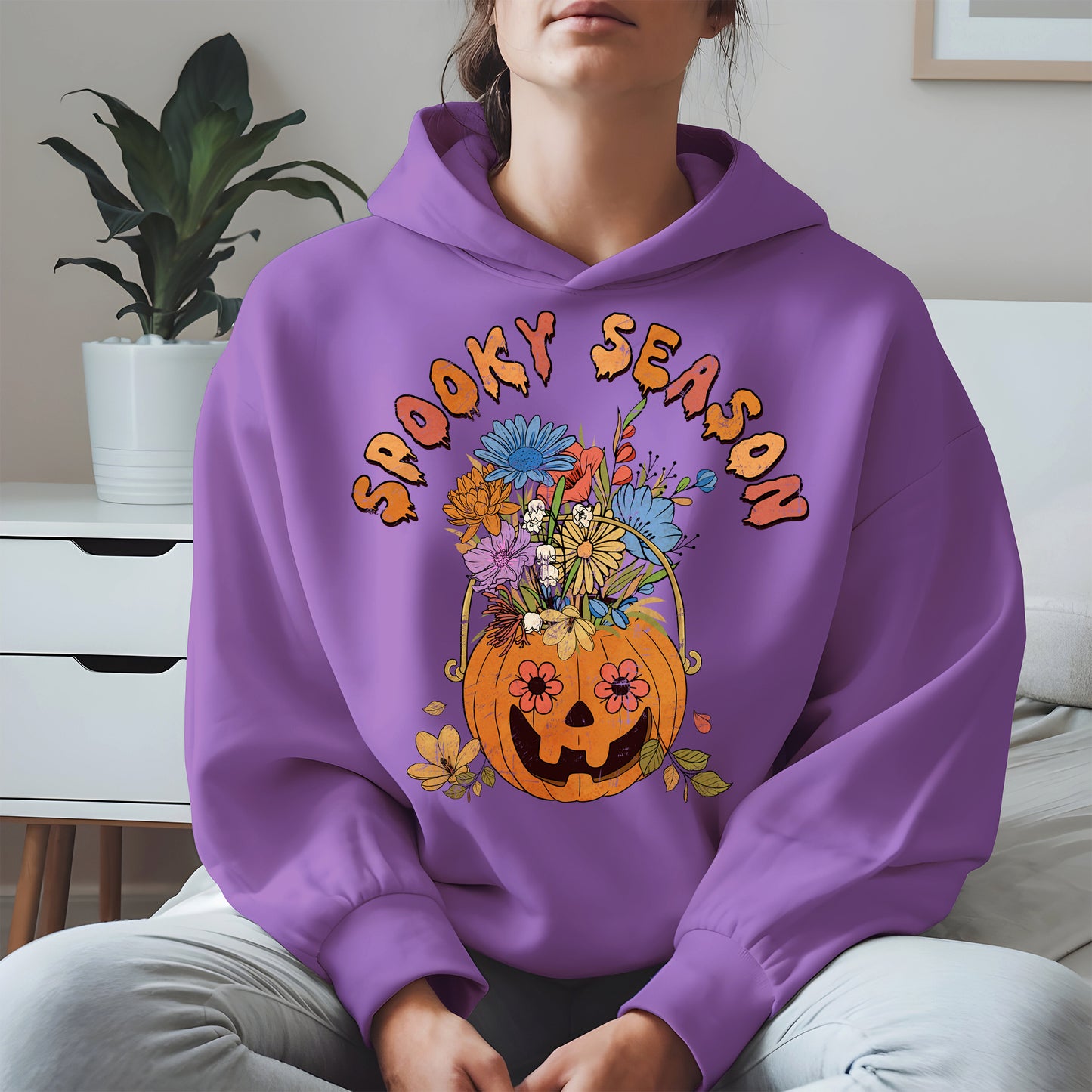 Floral Pumpkin Spooky Season Shirt
