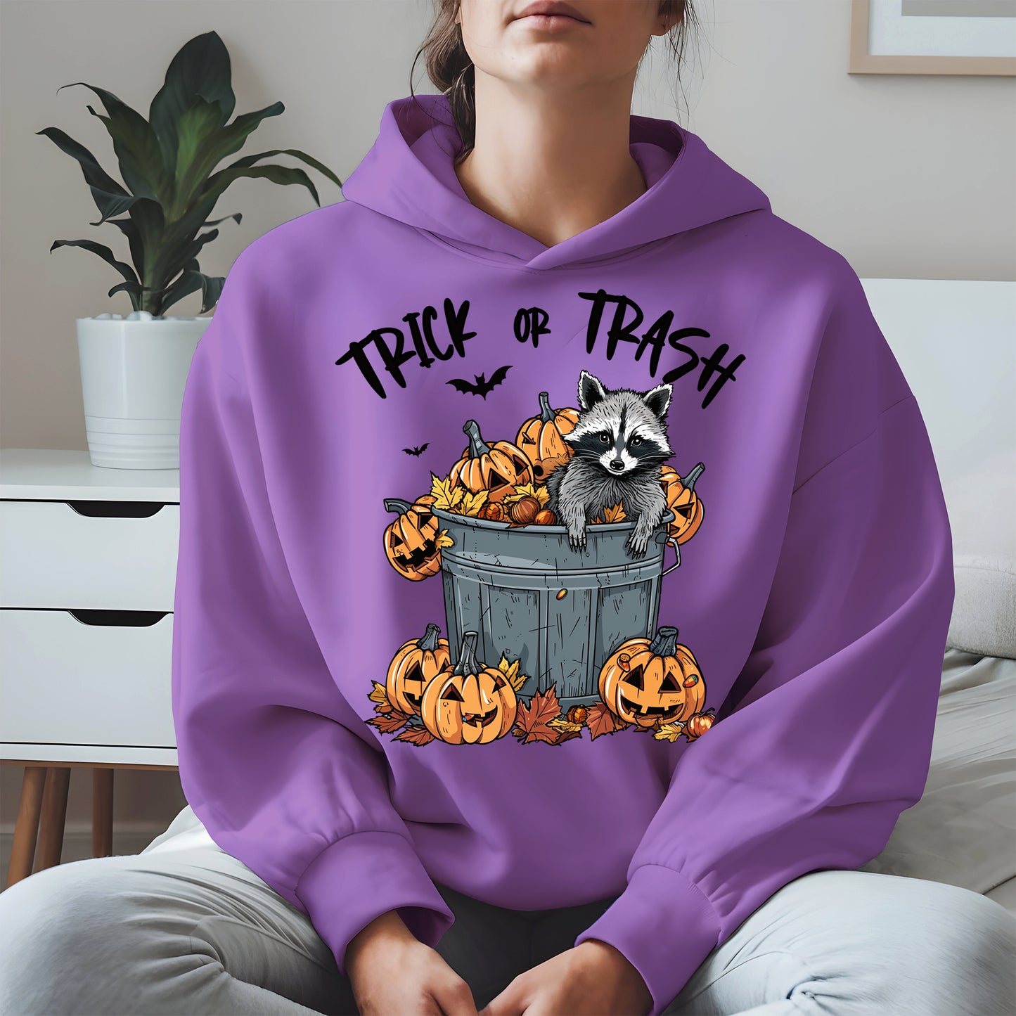 Trick or Trash Raccoon Halloween Shirt