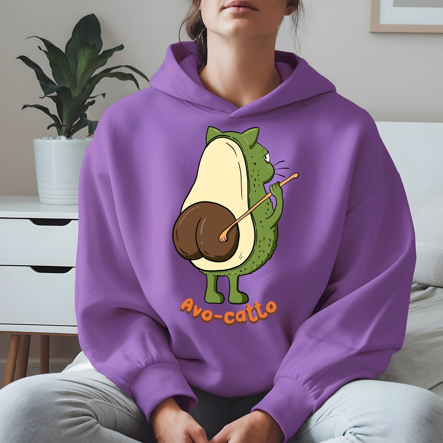 Avo-catto Shirt Hoodie Sweatshirt