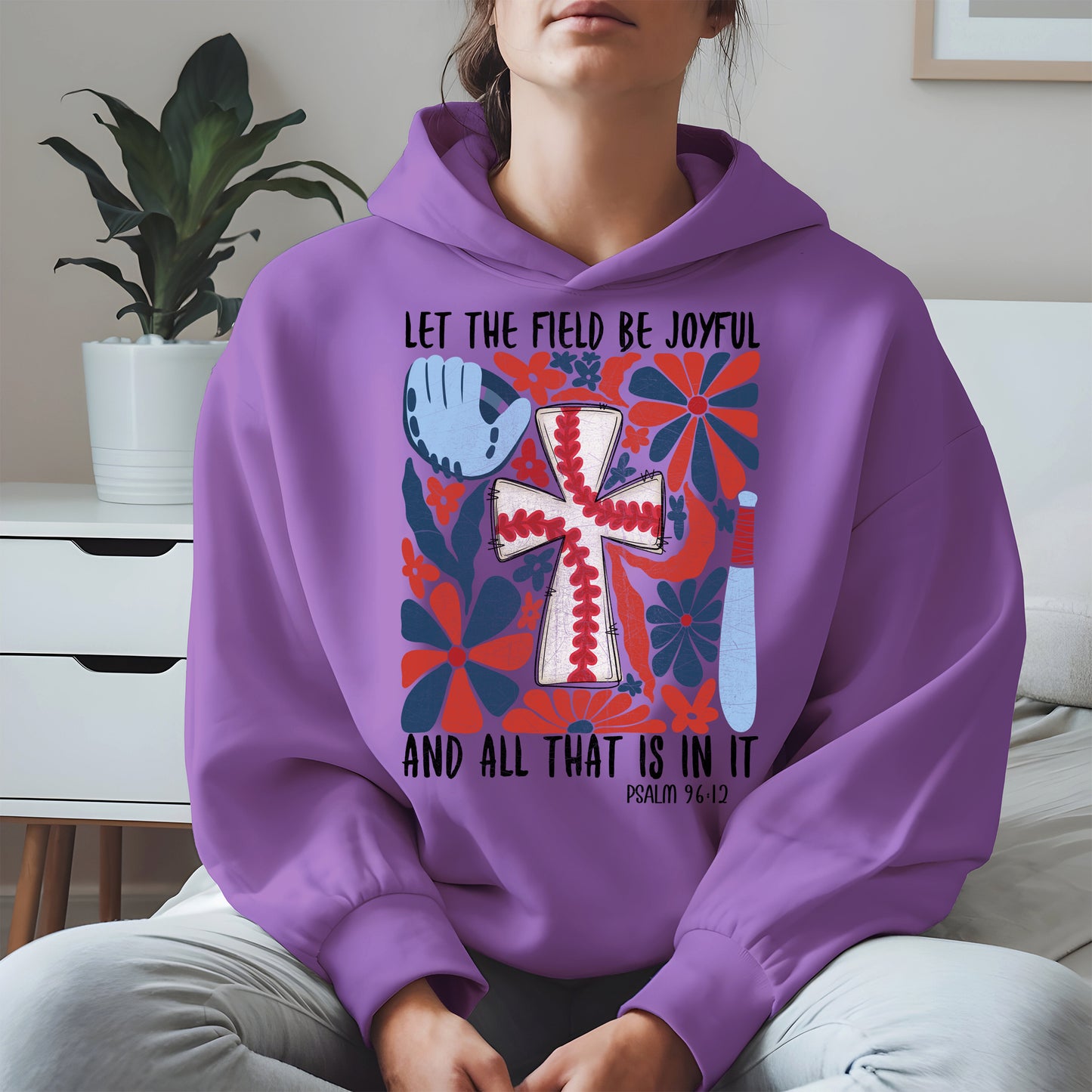 Faith Baseball Floral Shirt Sport Tee Hoodie Sweatshirt Gift for Fans
