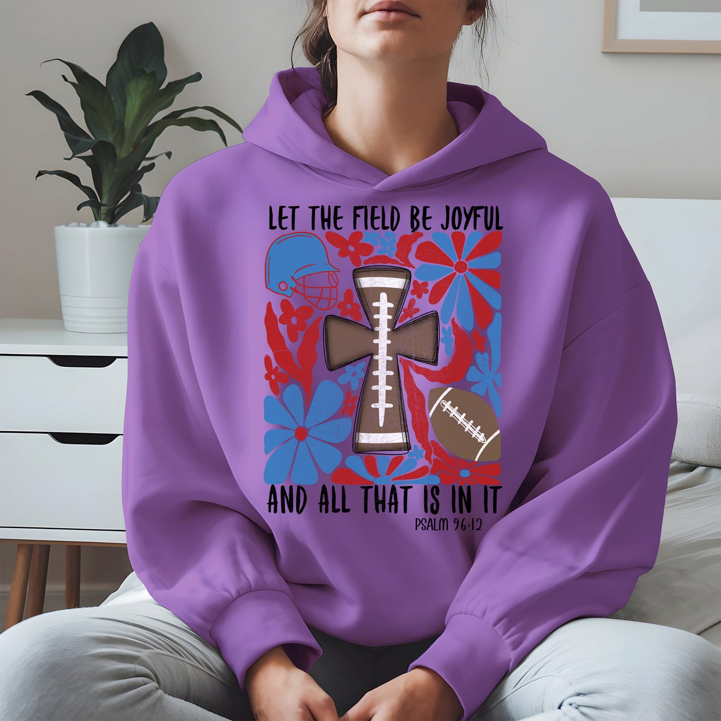 Faith Football Shirt Sport Tee Hoodie Sweatshirt Gift for Fans