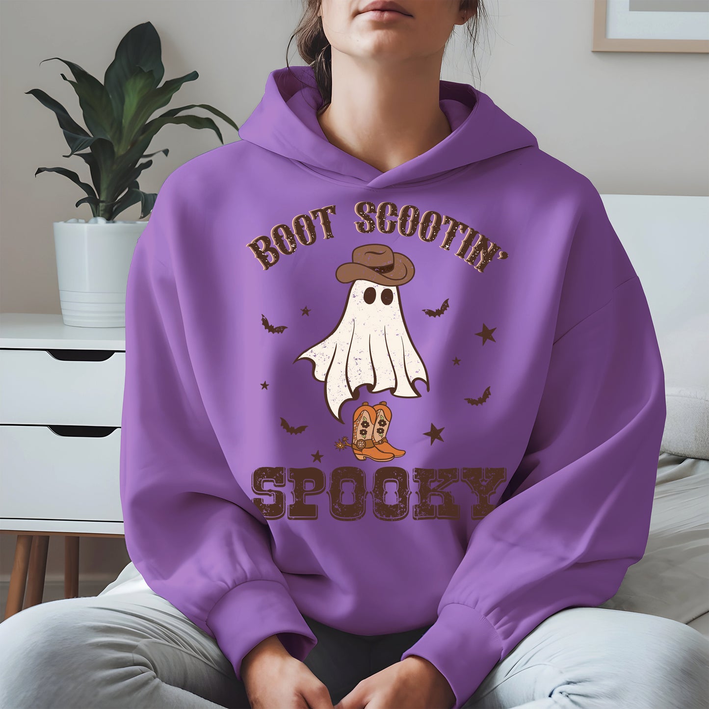Boot Scootin Spooky Ghost Tee