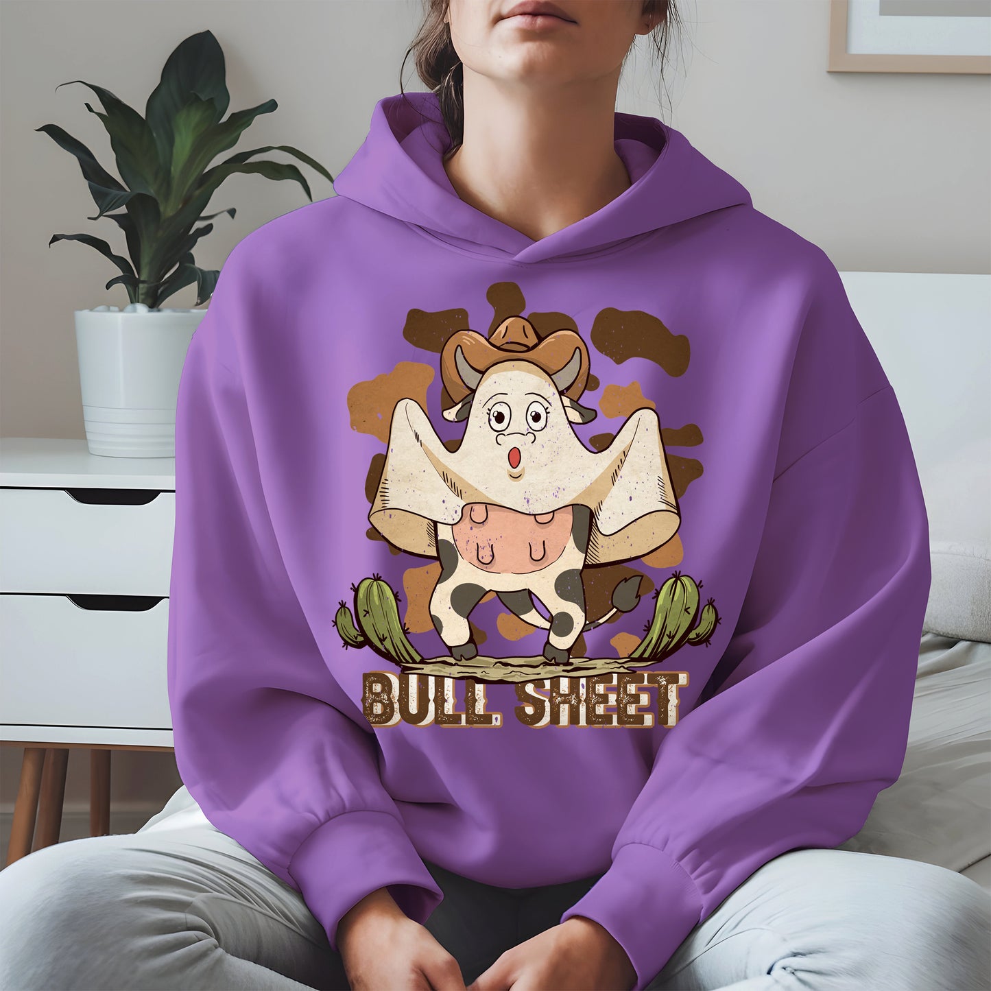 Bull Sheet Funny Ghost Cow Tee