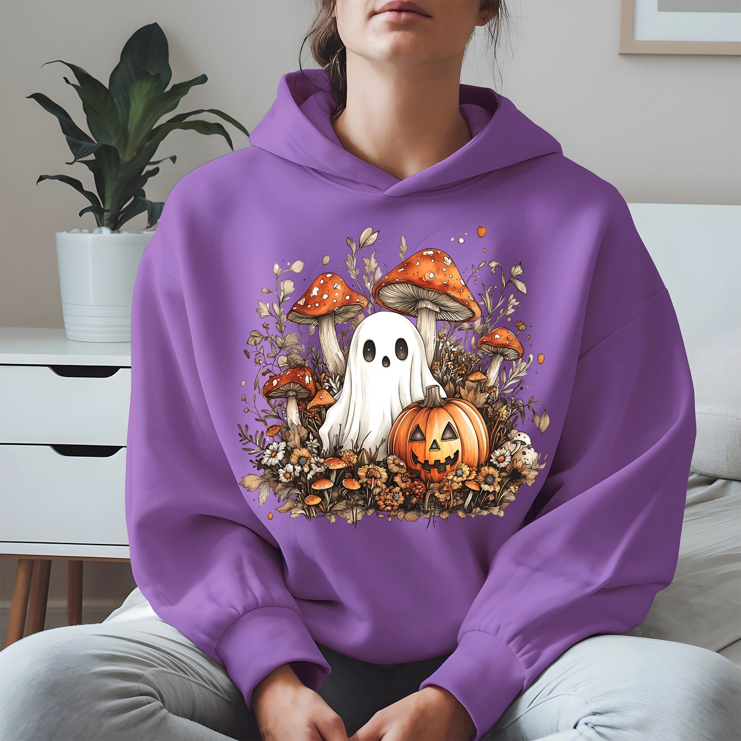 Floral Cute Ghost halloween shirt