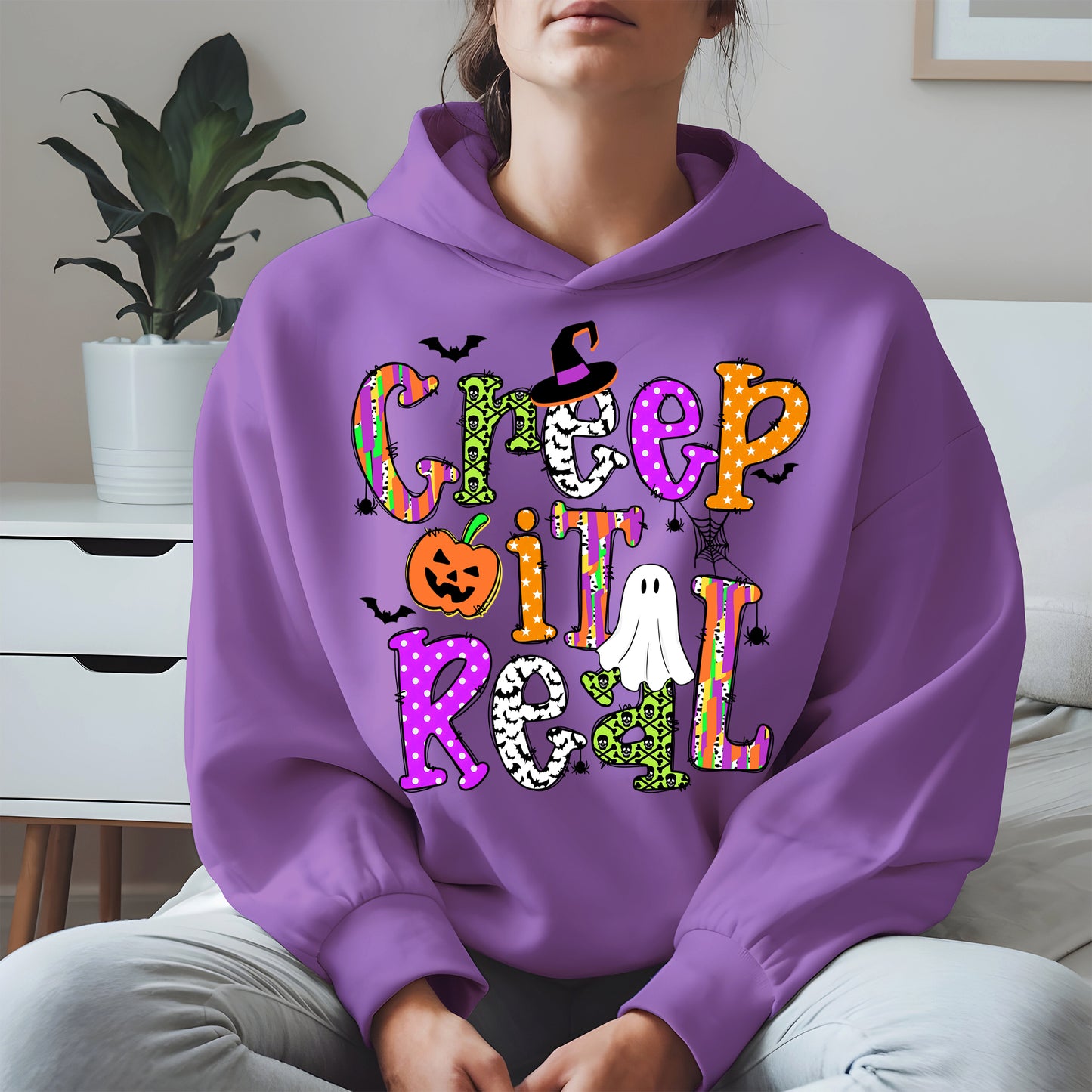 Creep It Real Doodle halloween shirt