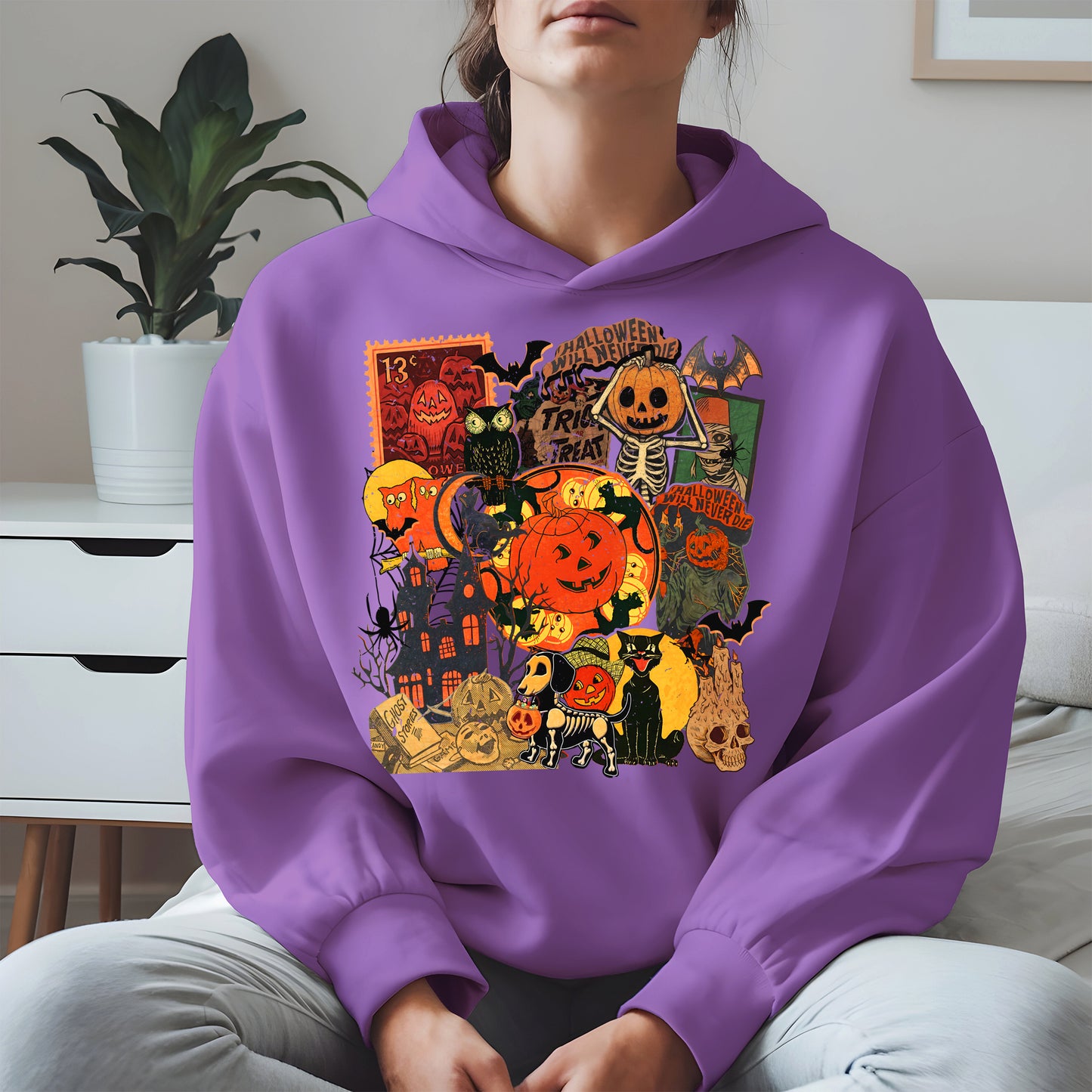 Collage Halloween shirt and hoodie