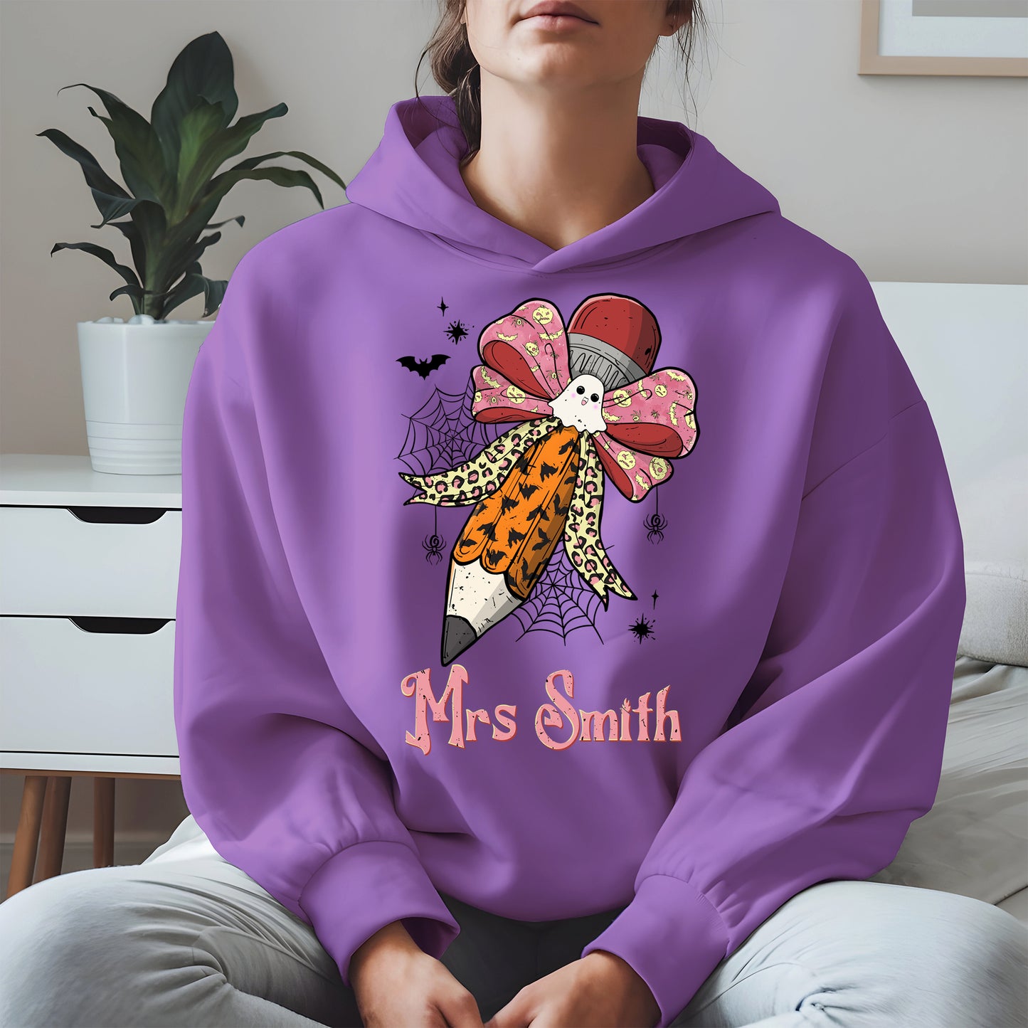 Teacher Pencil Bow Halloween shirt