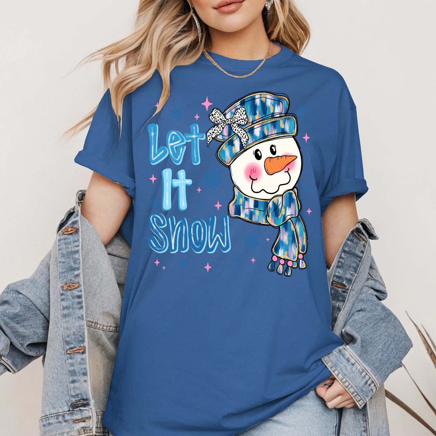 Cute Snowman Face Christmas Shirt
