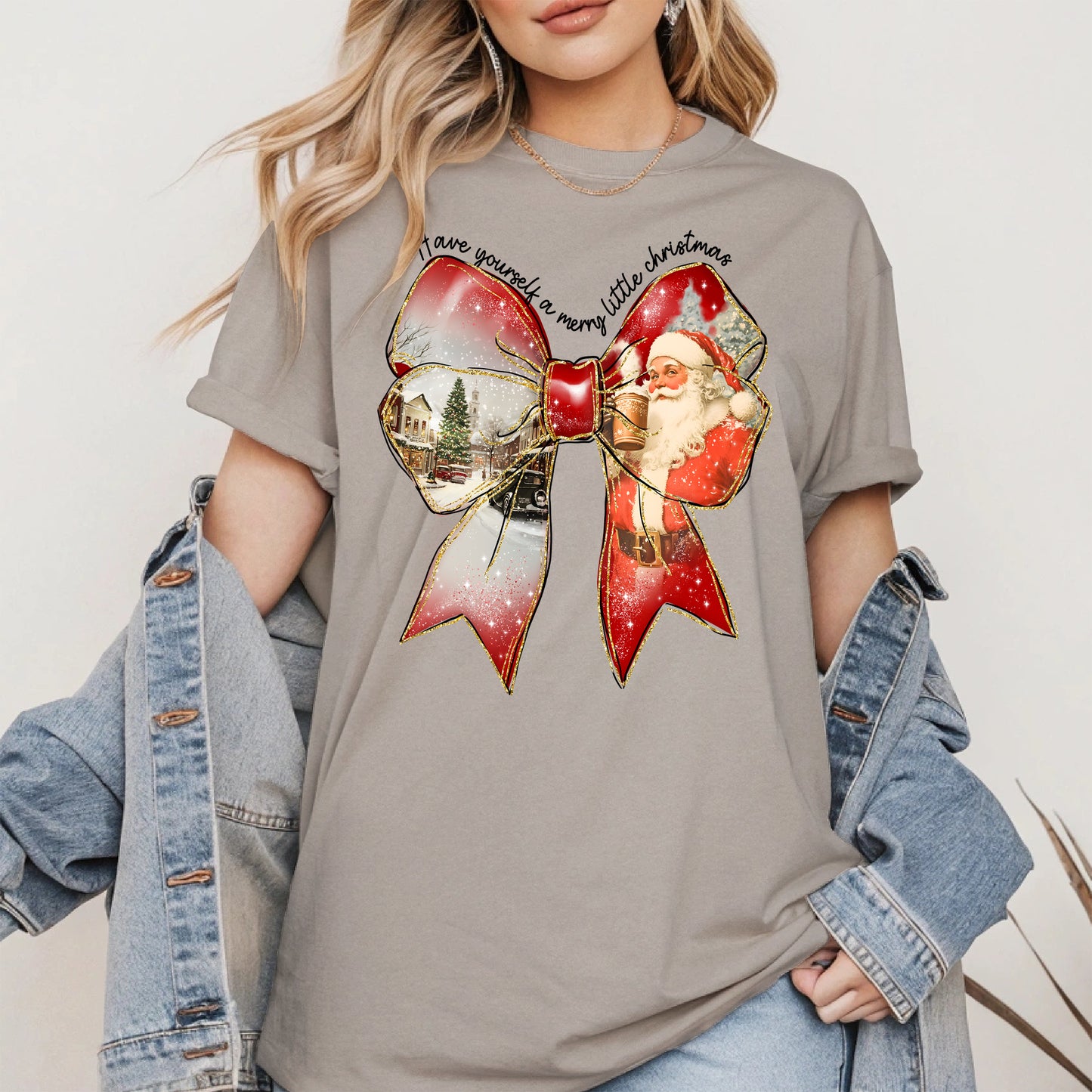Small Town Christmas Santa Holiday Shirt