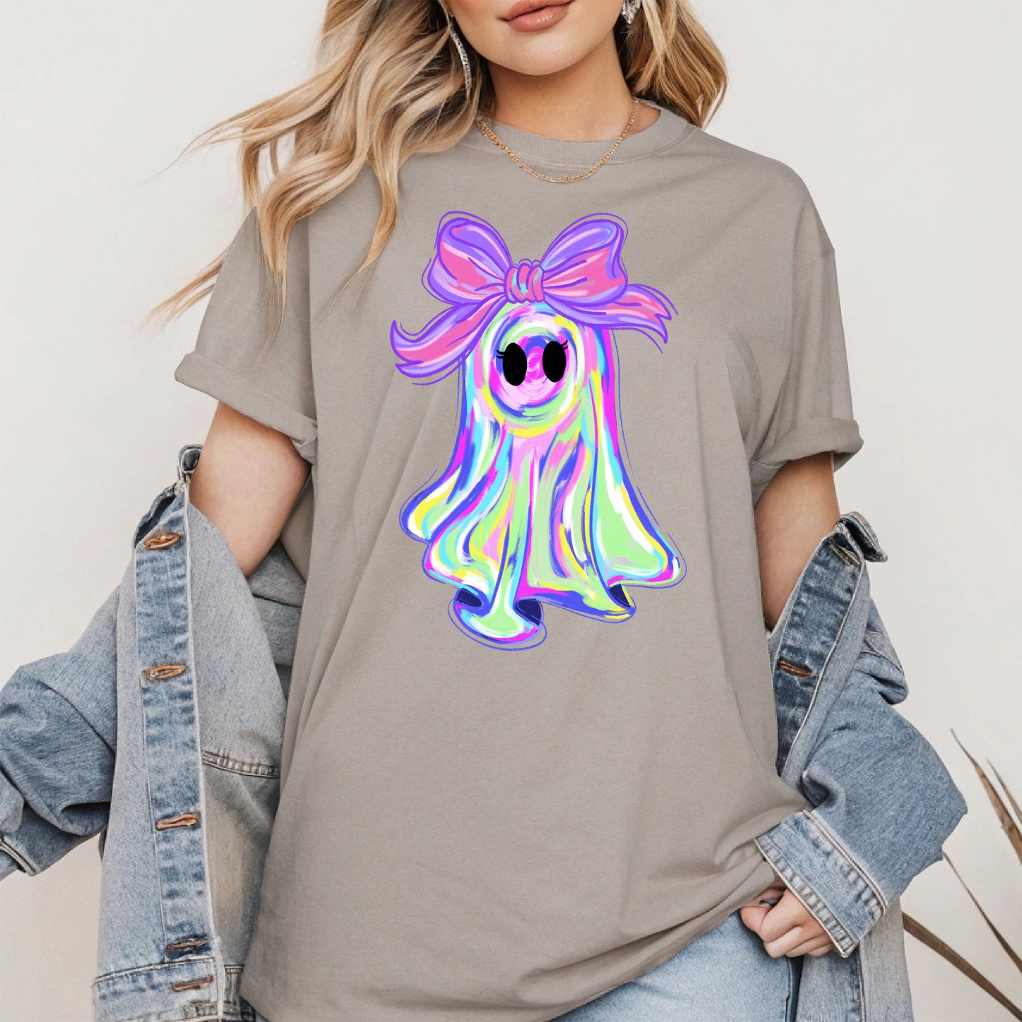 Pastel Ghost Shirt Hoodie Sweatshirt for Halloween Vibes