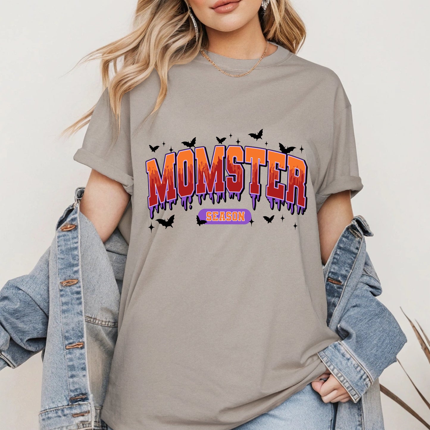 Momster Season Shirt Hoodie Sweatshirt for Halloween Moms