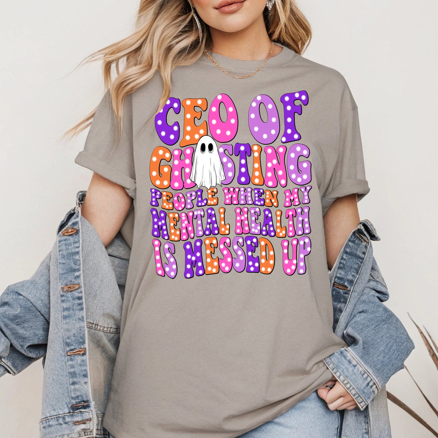 CEO of Ghosting Mental Health Shirt - Funny Ghost Tee