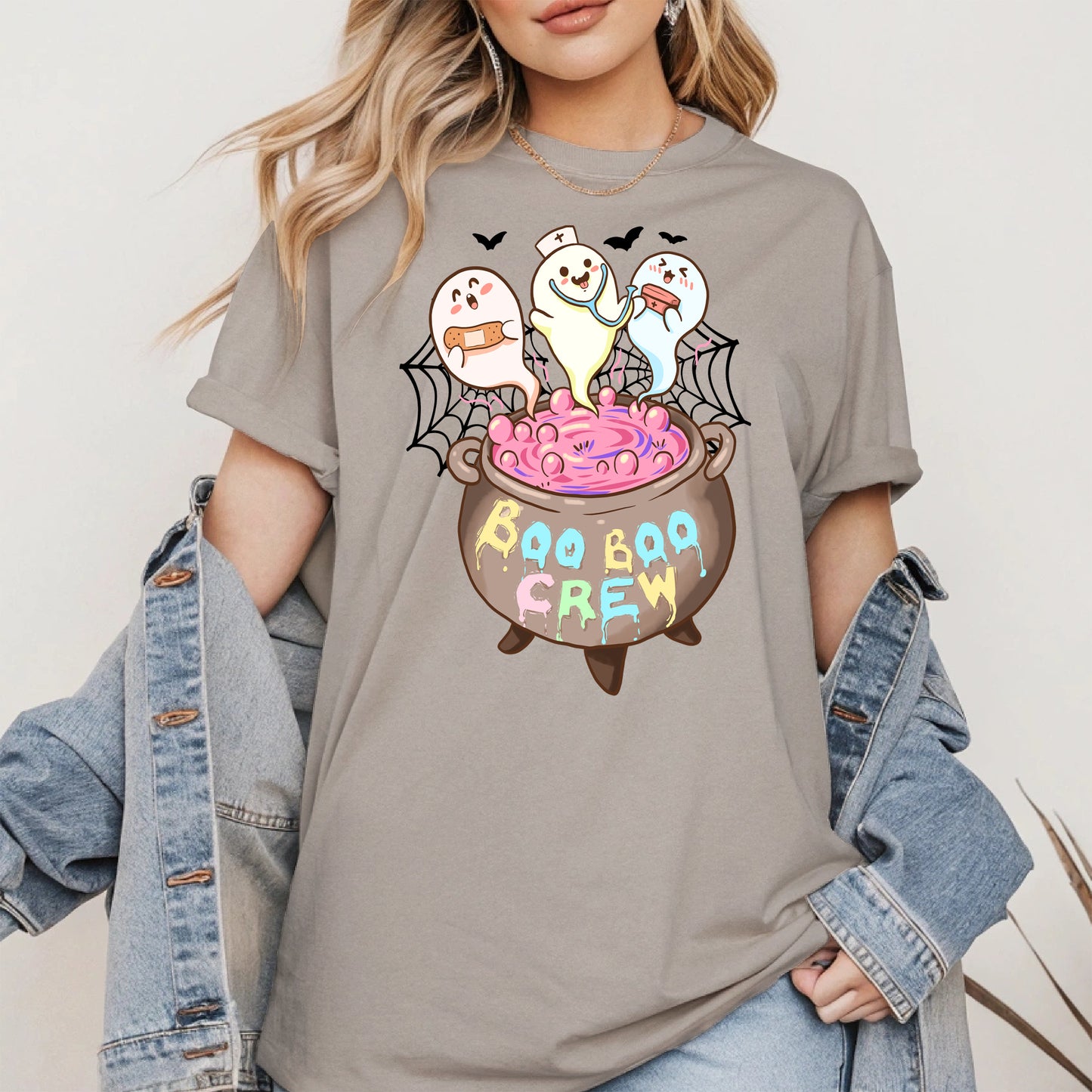 Boo Boo Crew – Cute Halloween Nurse Ghost Shirt