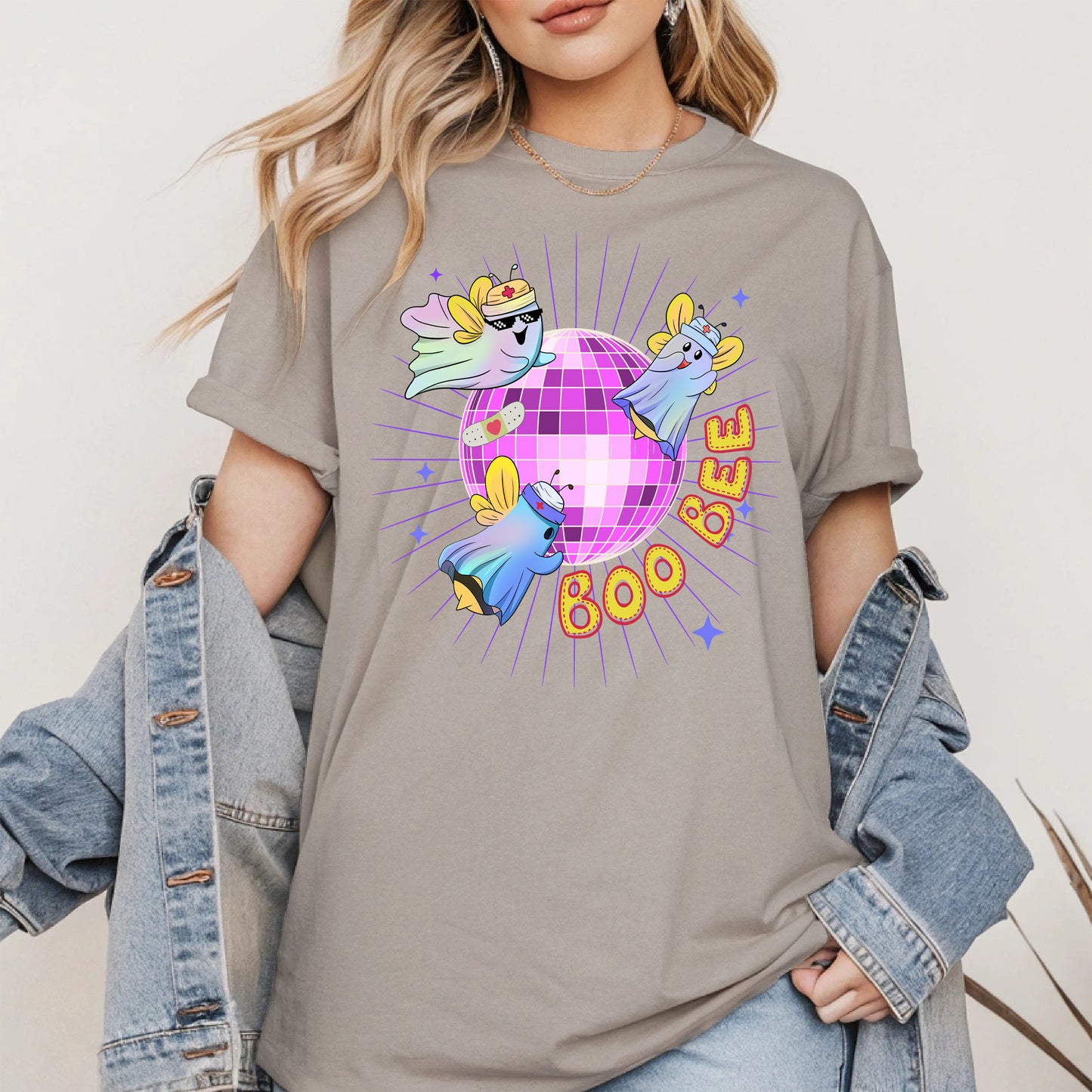 Boo Bee – Cute Disco Ghost Nurse Bee Shirt