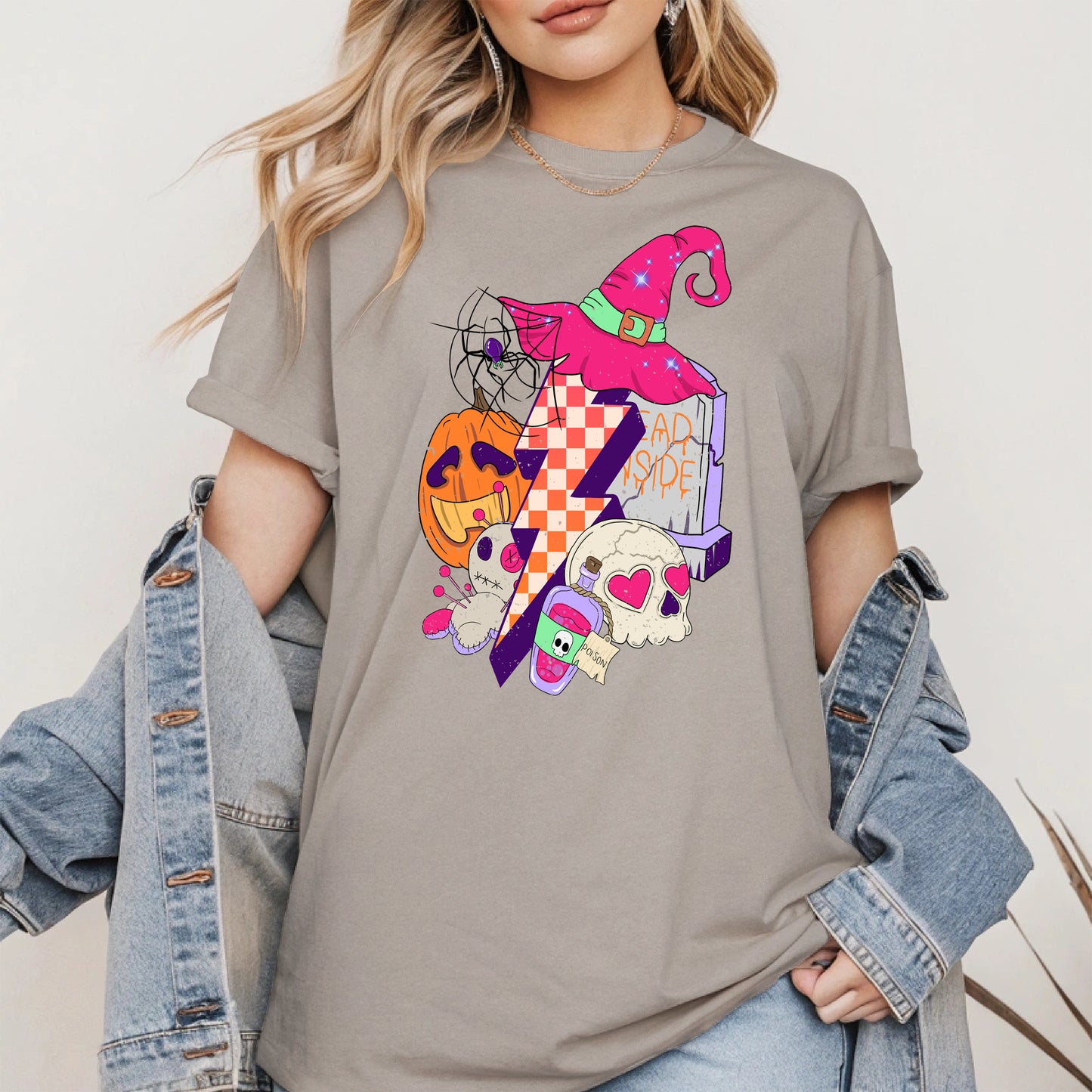 Witchy Lightning Halloween Shirt