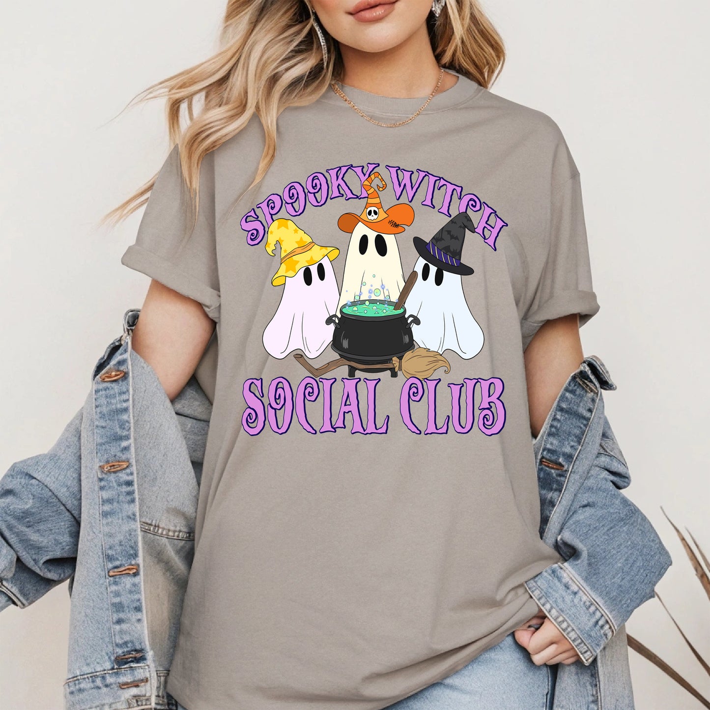 Spooky Witch Social Club Halloween Shirt