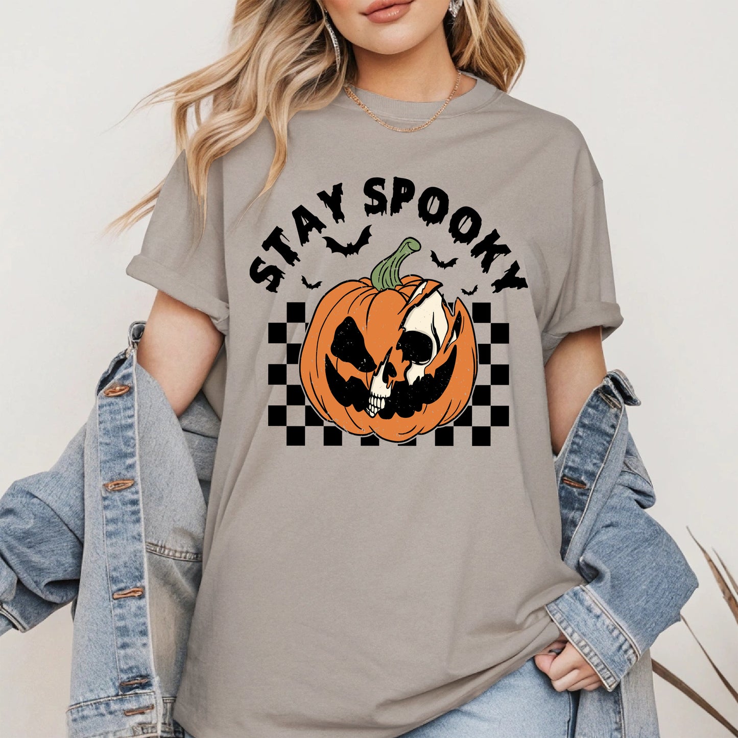 Creepy Skull Pumpkin Halloween Shirt