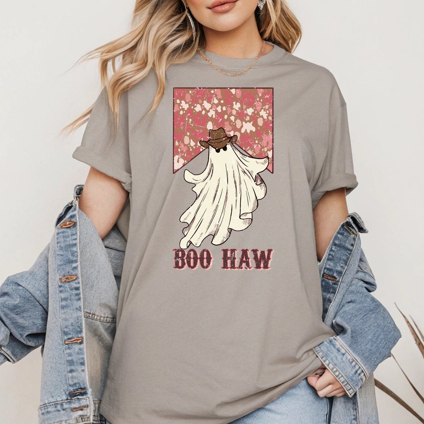 Boo Haw Western Ghost Cowgirl Tee