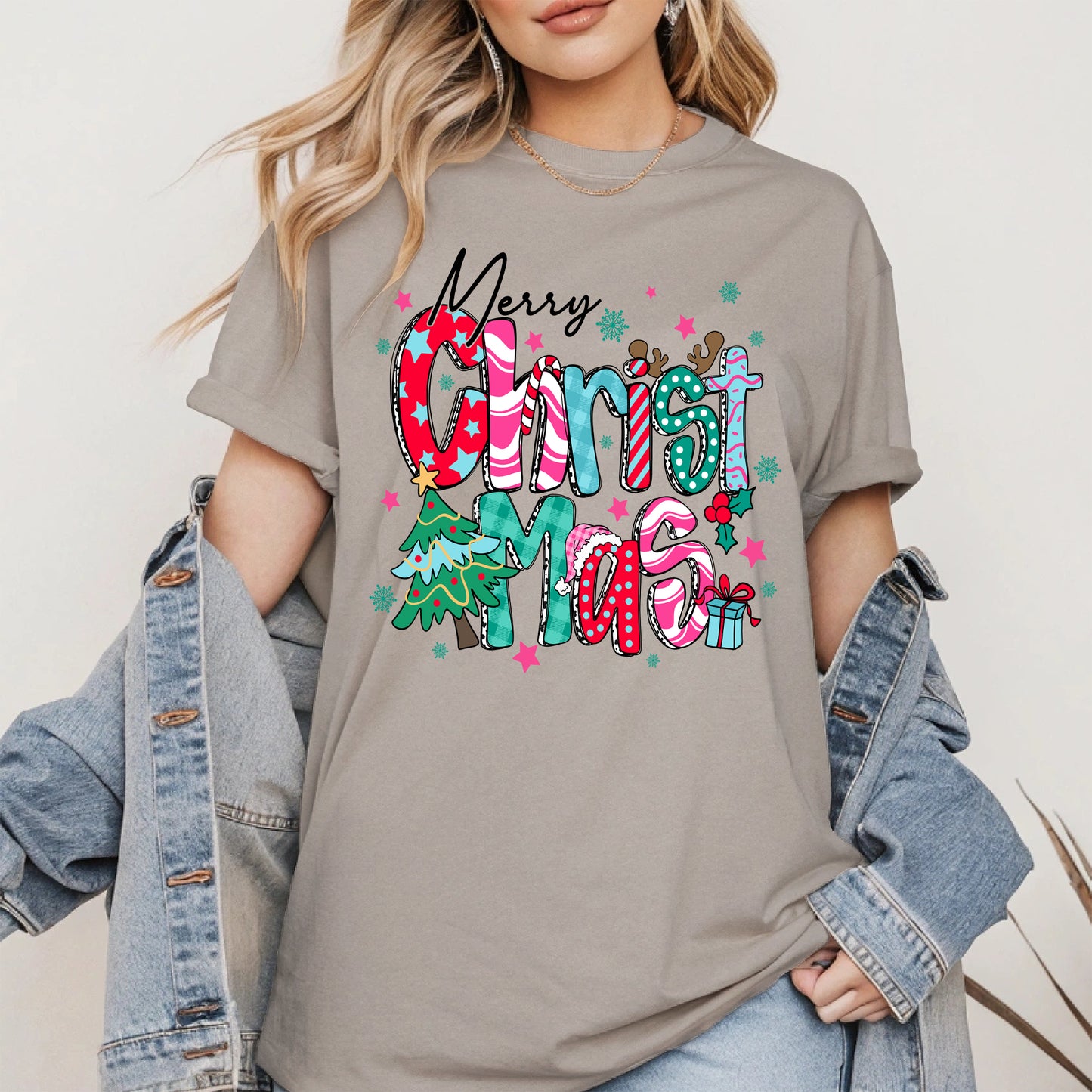 Colorful Christmas Holiday Shirt