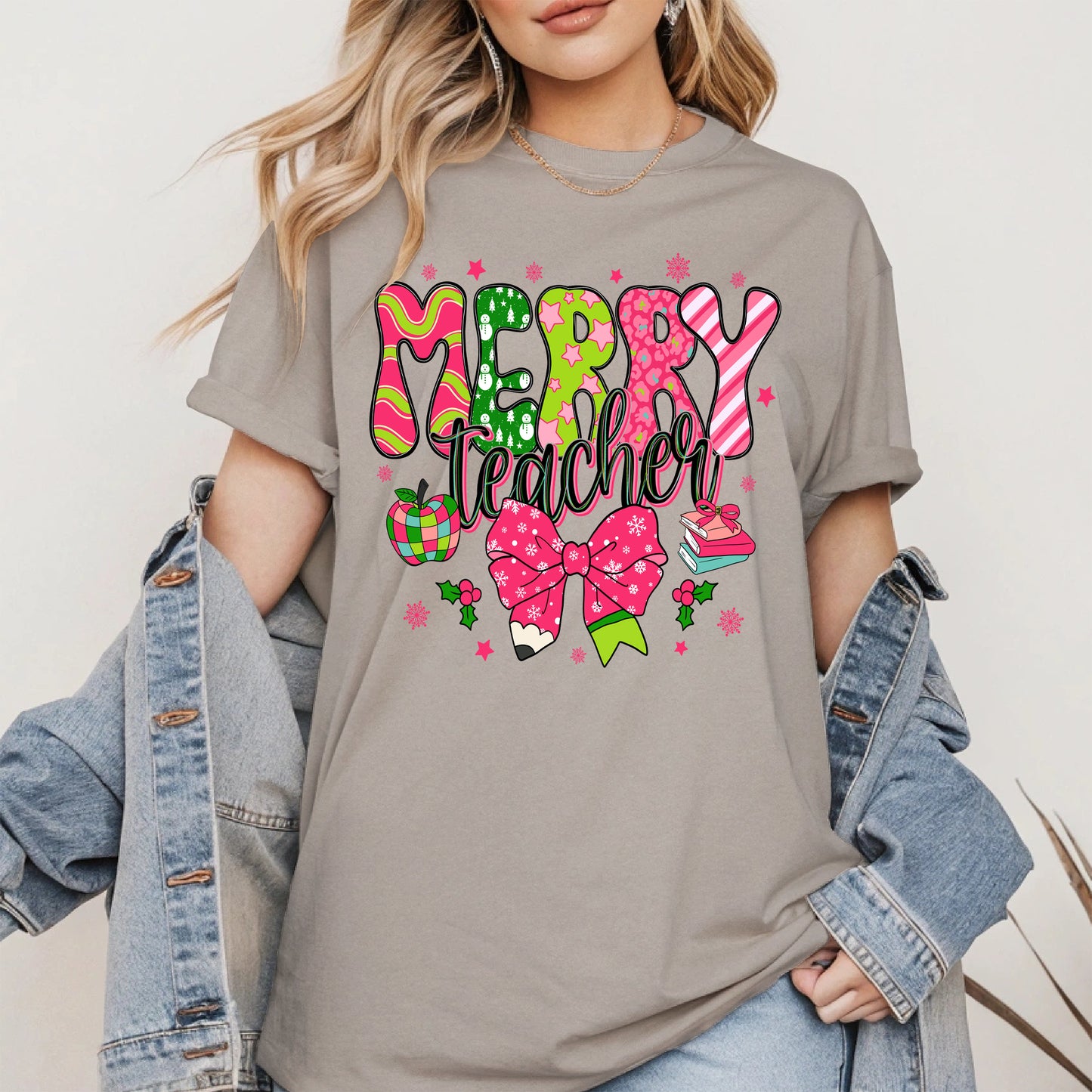 Merry Teacher Christmas Shirt
