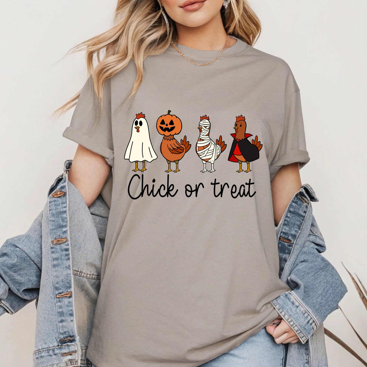 Chick or treat halloween shirt