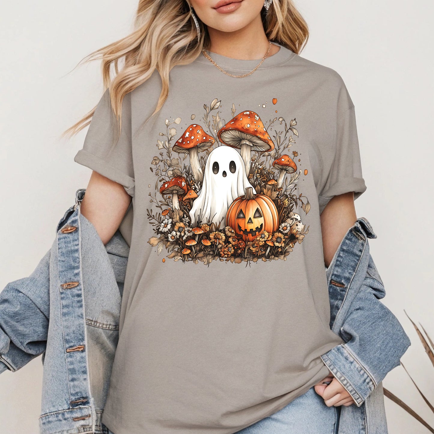 Floral Cute Ghost halloween shirt