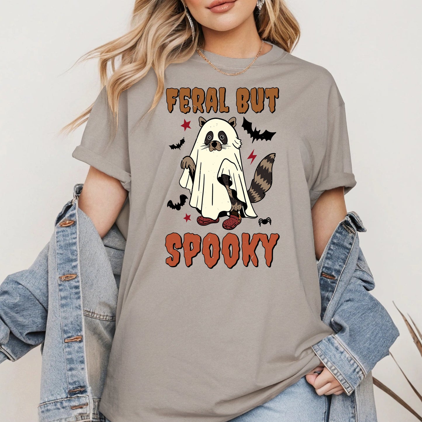Feral But Spooky halloween shirt