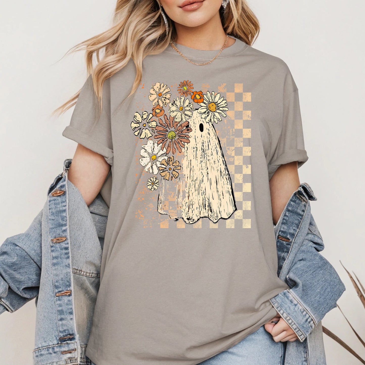 Ghost Floral halloween shirt