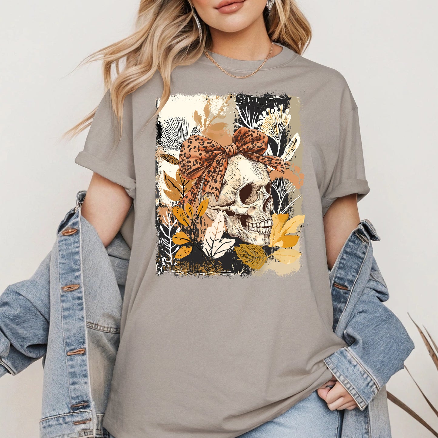 Skull Coquette Boho halloween shirt