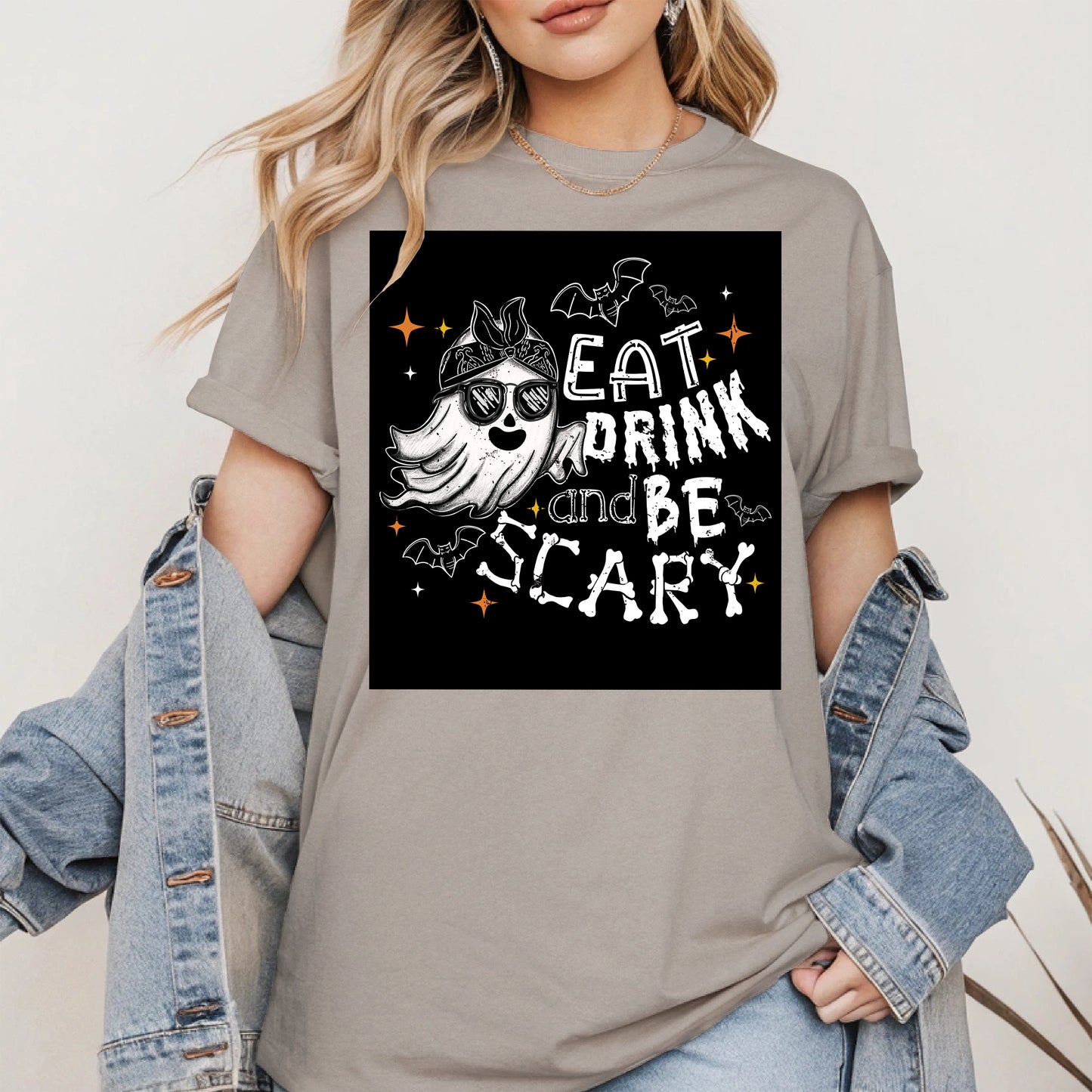 Eat Drink and Be Scary halloween shirt